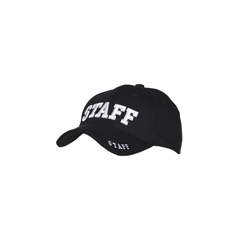 Baseball Cap schwarz STAFF