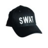 Baseball Cap Baumwolle bestickt SWAT schwarz