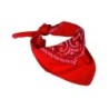 Halstuch Bandana gemustert rot 54,5 x 54,5