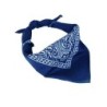 Halstuch Bandana gemustert blau 54,5 x 54,5