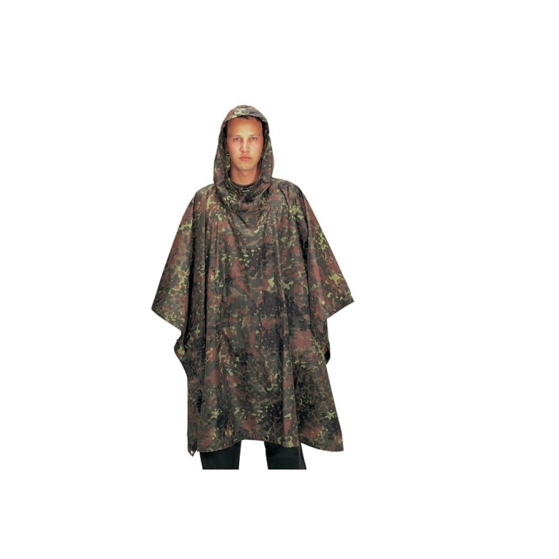 Poncho Ripstop flecktarn 2,1 x 1,5m (3,15m²  7,92 €/m²)