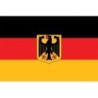 Flagge BRD mit Adler 90 x 150 cm Polyester