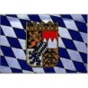 Fahne Bayern Wappen mit Holzstiel 60 x 90 cm