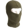 Kopfhaube Balaclava Baumwolle offen oliv