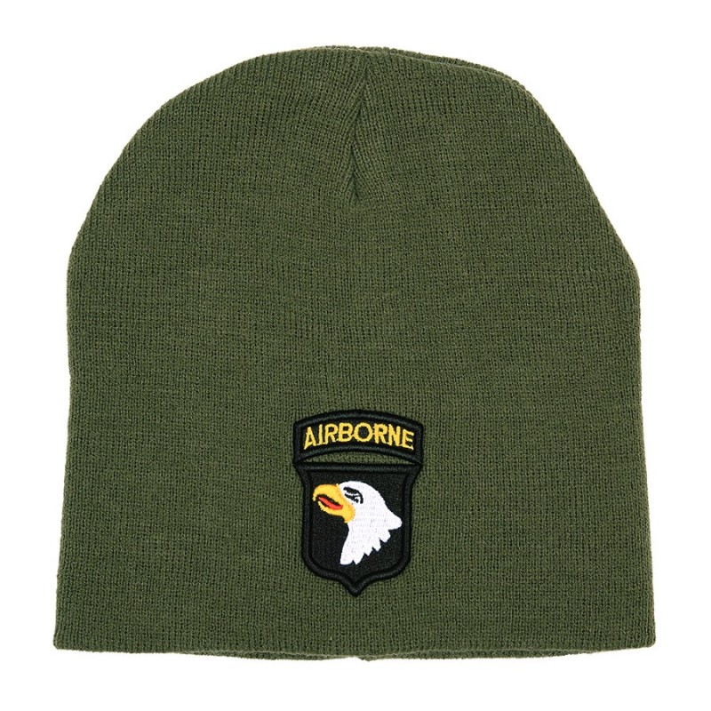 Strickmütze Beanie 101st Airborne grün