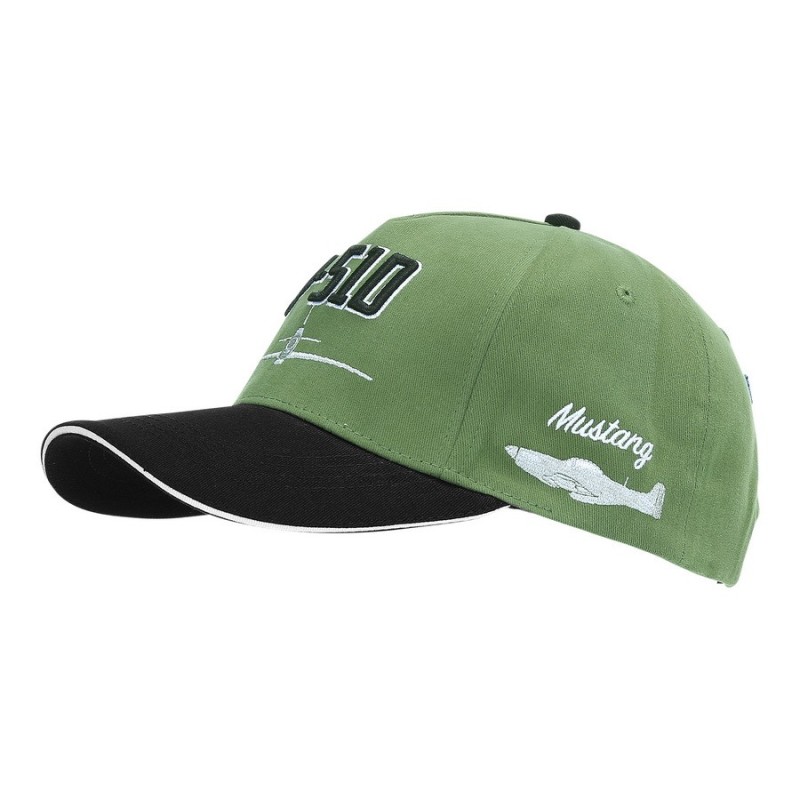 Baseball Cap P-51D 3D grün