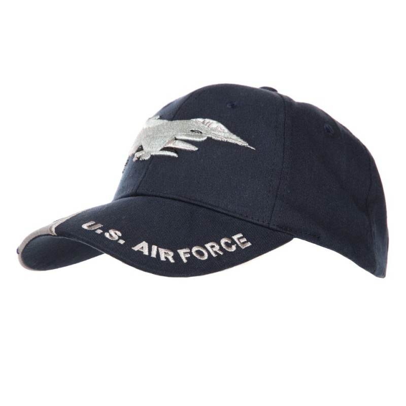 Baseball Cap F-16 blau/grau