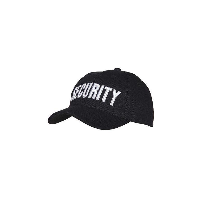 Baseball Cap bestickt Security schwarz