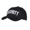 Baseball Cap bestickt Security schwarz