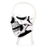 Biker Halbmaske Skull schwarz