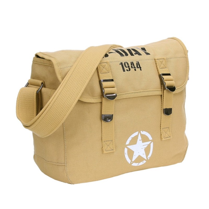 Canvas Umhängetasche Shoulder Bag D-Day 1944 sand