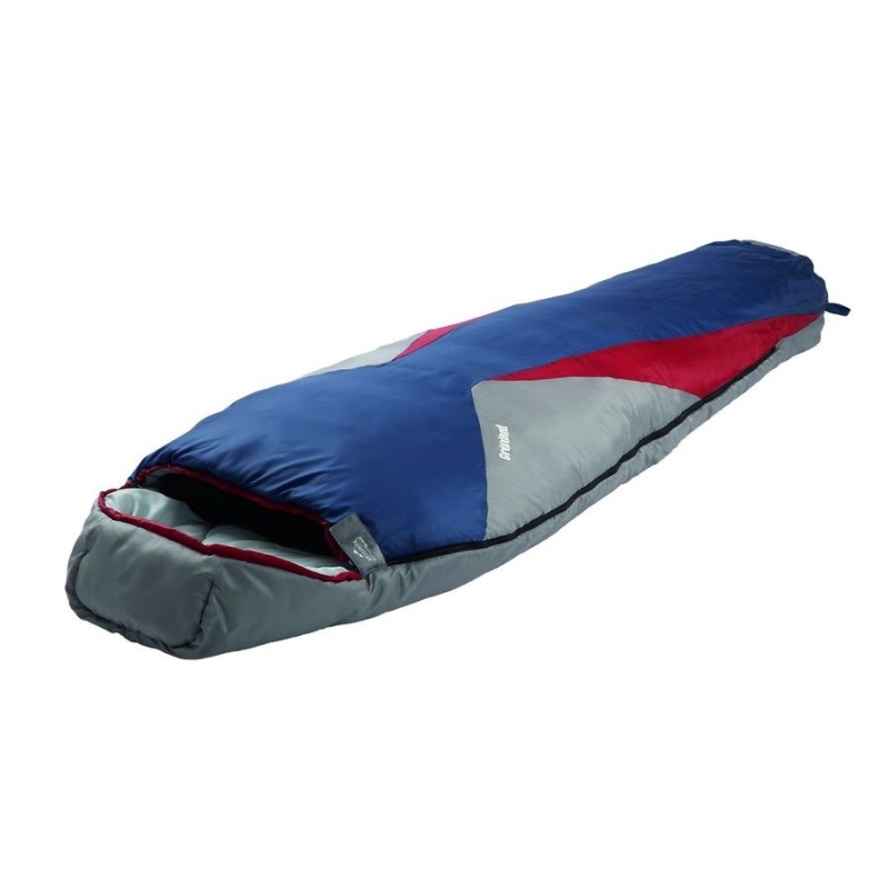 Mumienschlafsack Grönland RV rechts grau/blau/rot 230 x 82