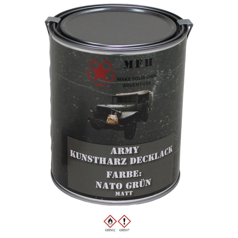 Army Kunstharz Decklack 1 L Dose NATO grün matt  22,90 €/L