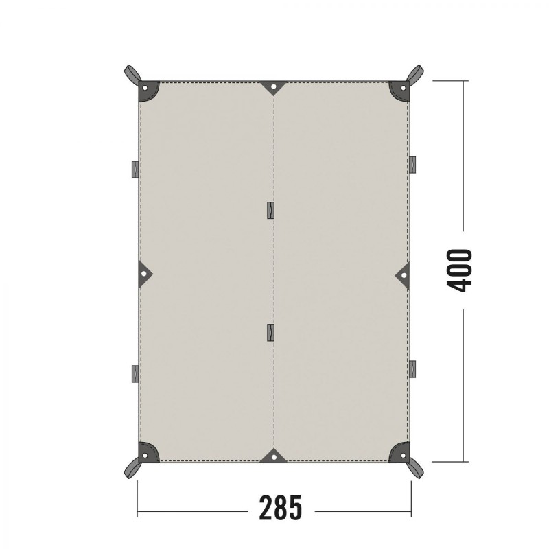 Mehrzweckplane Sonnensegel Tarp 4 TC  sandbeige 2,85 x 4m (11,4m²   10,97 €/m²)