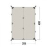 Mehrzweckplane Sonnensegel Tarp 4 TC  sandbeige 2,85 x 4m (11,4m²   10,97 €/m²)