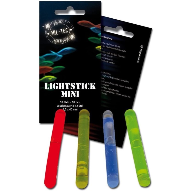 10 Stück Mini-Leuchtstab grün 4 cm 0,19€/Stück