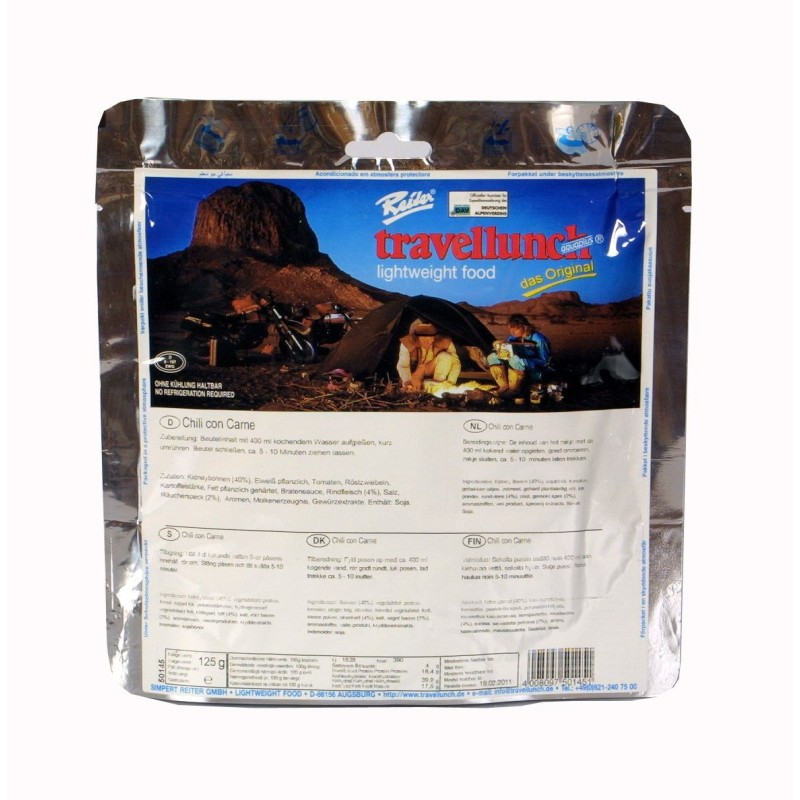 Travellunch Verpflegung Chili con Carne 125g  71,60 €/kg