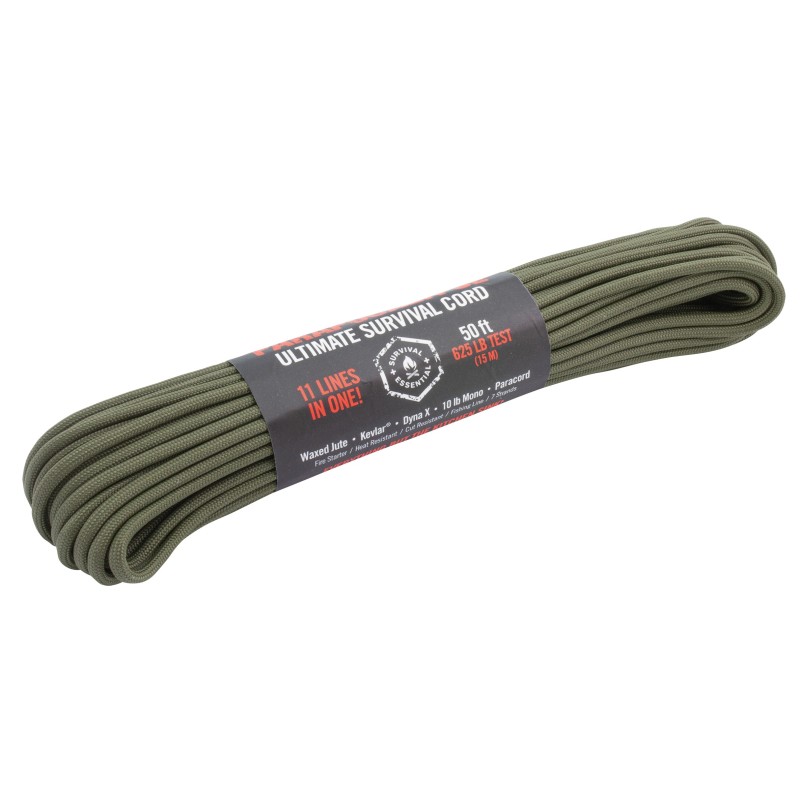 Atwood Rope Seil Parapocalypse Ultimate Survival Paracourd 50ft oliv