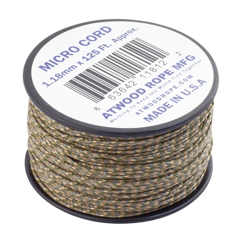 Atwood Rope Seil Micro Cord 1,18 mm - 38 m multicam 0,21 €/m