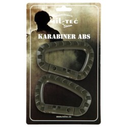 2 Stück Karabiner ABS  oliv...