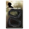 2 Stück Karabiner ABS schwarz 2,50€/Stück