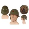 Serbischer Stahlhelm mit Stern mit Futter oliv neuwertig