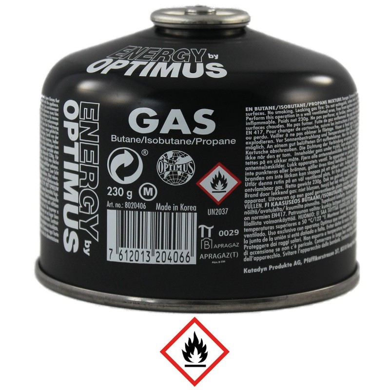 Optimus 230g Gaskartusche Butan/Isobutan/Propan 43,05 €/kg