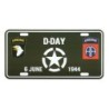 Blechschild Nummernschild D-Day White Star 6 June 1944