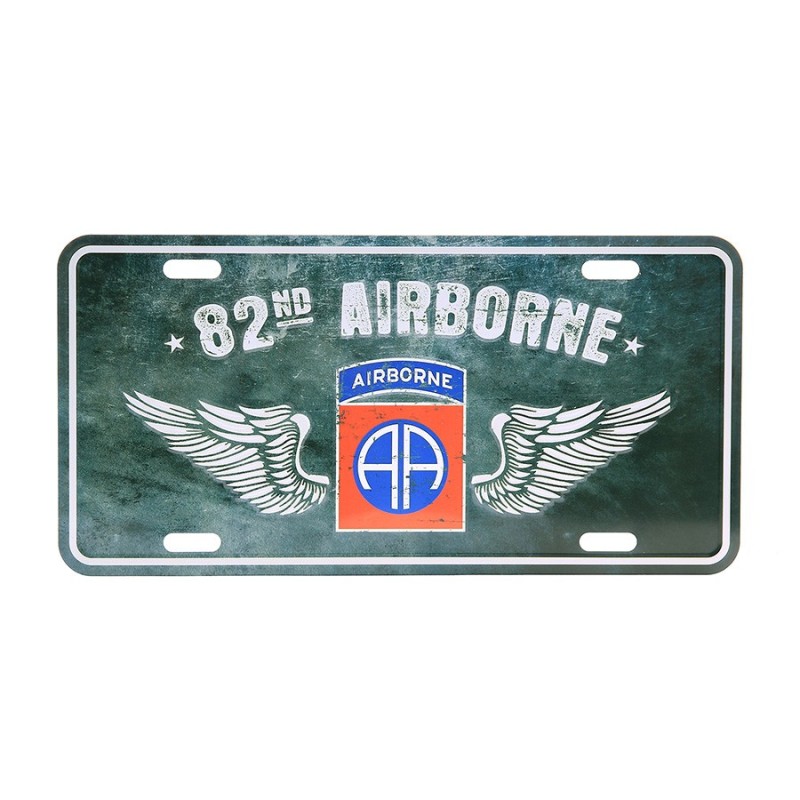 Aluminium Schild 82nd Airborne