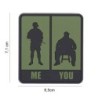 Klett Patch 3D PVC No.8088 Me & You green 7,1 x 6,5