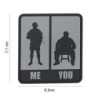 Klett Patch 3D PVC No.8087 Me & You grau 5,4 x 8,5