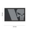 Klett Patch 3D PVC No.8085 Punisher French flag grau 5,4 x 8,5