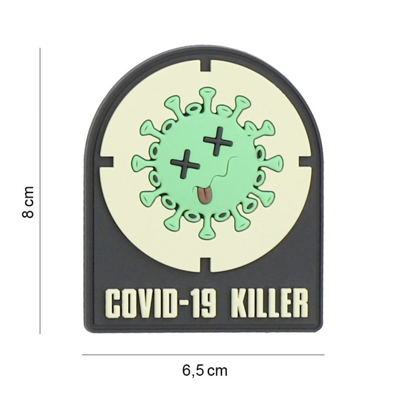 Klett Patch 3D PVC No.8091 Covid-19 Killer 4,2 x 8,7