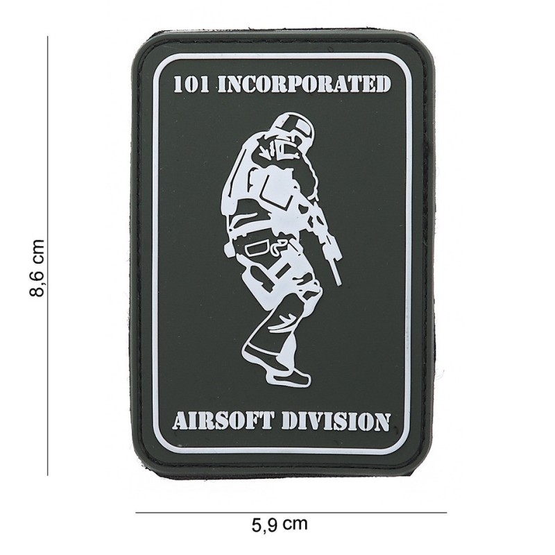 PVC Patch No.12040 101 INC Airsoft Division 8,6 x 5,9