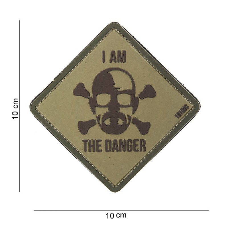 Klett Patch 3D PVC No.11150 I am the danger sand/braun 10 x 10