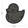 Klett Patch 3D PVC No.11401  Zombie Duck grau 7,4 x 7,5