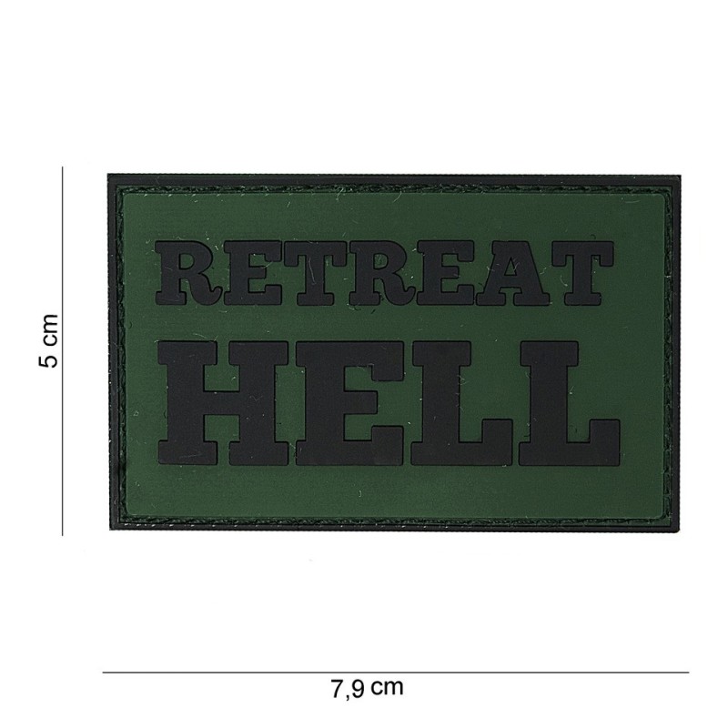 Klett Patch PVC No.10062 Retreat Hell grün/schwarz4,9 x 8