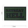 Klett Patch PVC No.10062 Retreat Hell grün/schwarz4,9 x 8