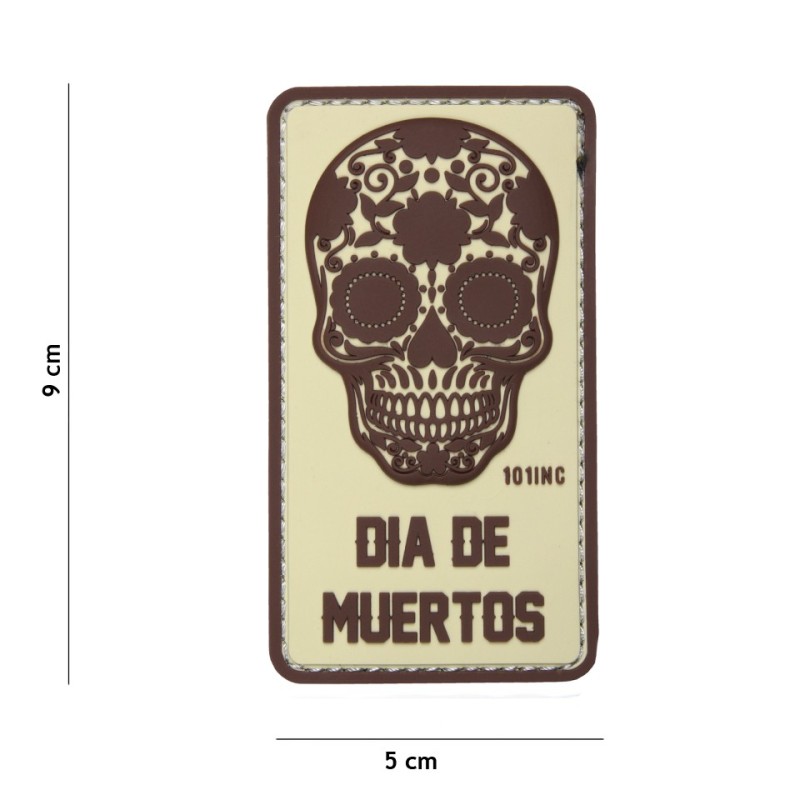 Klett Patch 3D PVC No.16013 Dia de Muertos bunt 9 x 5