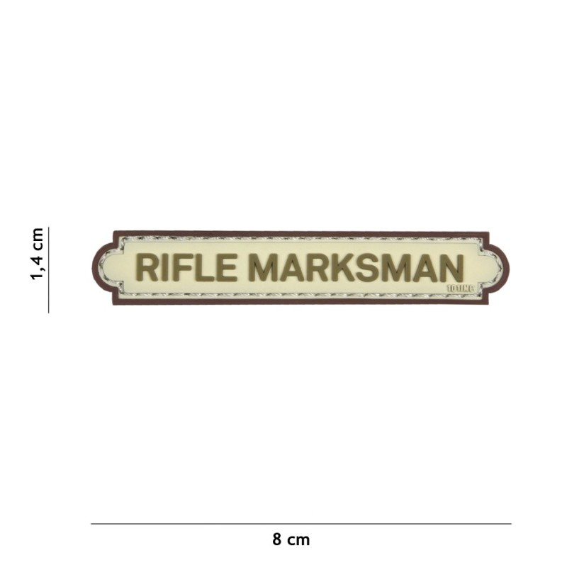 Klett Patch 3D PVC No.18015 Rifle Marksman beige 7,5 x 8