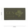 Klett Patch 3D PVC No.16053 Gun Slinger Cowboy grün 4,1 x 7,4