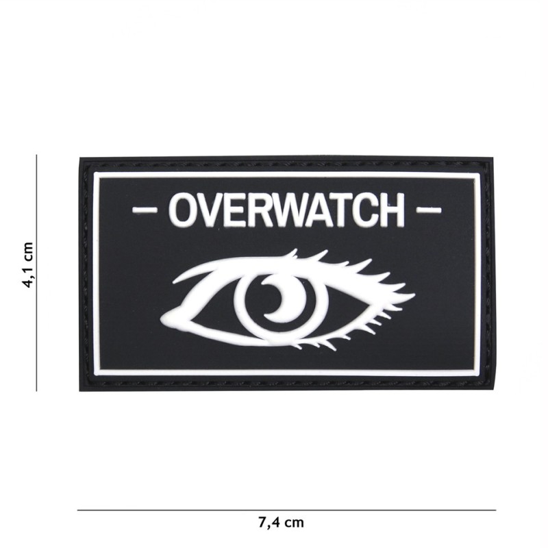 Klett Patch 3D PVC No.19032 Overwatch schwarz 4,2 x 7,5