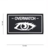 Klett Patch 3D PVC No.19032 Overwatch schwarz 4,2 x 7,5