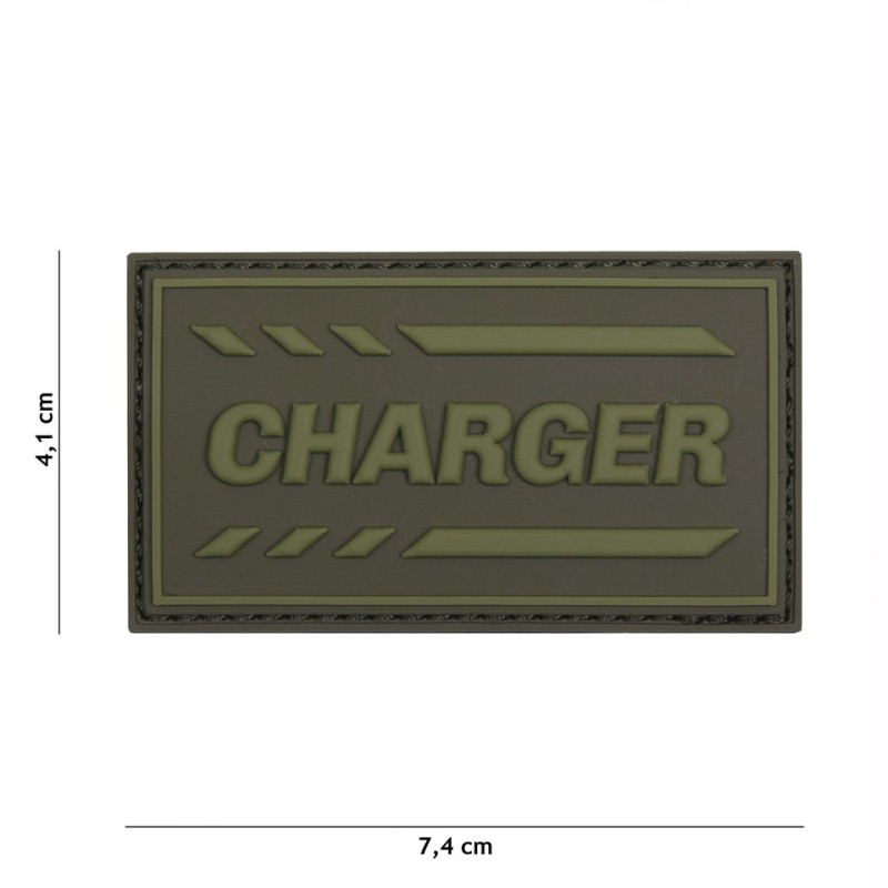 Klett Patch 3D PVC No.19040 Charger grün 4,1 x 7,4