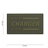 Klett Patch 3D PVC No.19040 Charger grün 4,1 x 7,4