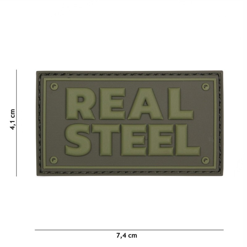 Klett Patch 3D PVC No.16047 Real Steel grün 4,1 x 7,4