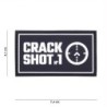 Klett Patch 3D PVC No.17021 Crack Shot schwarz 4,1 x 7,4