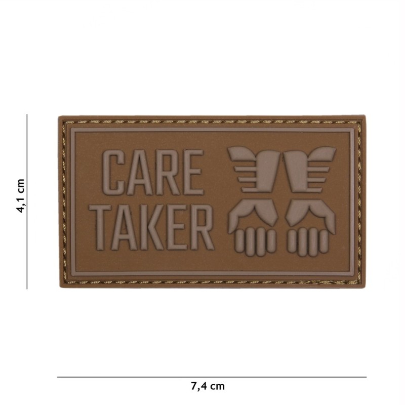 Klett Patch 3D PVC No.16004 Care Taker coyote 4,1 x 7,4