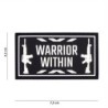 Klett Patch 3D PVC No.16110 Warrior Within schwarz 4,1 x 7,4