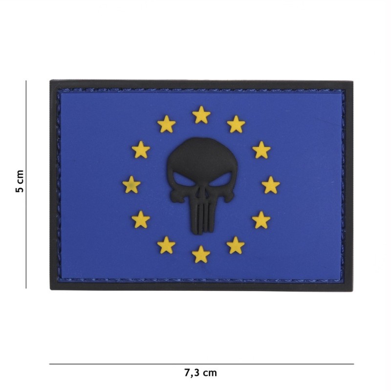 Klett Patch 3D PVC No.20011 Punisher EU blau 5 x 7,3